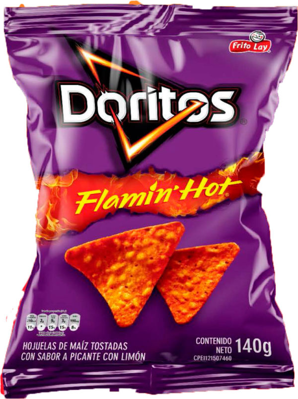 Doritos y Cheetos Flamin Hot